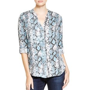 Soft Joie ‘Dane' Snake Print Button Front Blouse